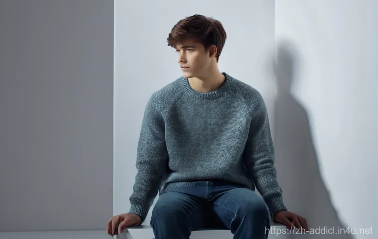 중독상담사 현장에서 사용하는 기술 - **Prompt 1: The First Spark of Hope**
    An introspective medium shot of a person, gender-neutral, ...