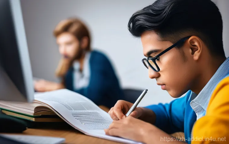 중독상담사 필기시험 합격 꿀팁 - Here are three detailed image prompts in English, designed to be suitable for a 15+ audience and adh...